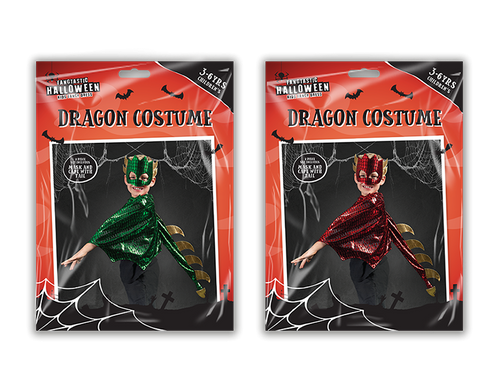 Children\'s Dragon Costume (3-6 Years) (Assorted Designs) Children\'s Dragon Costume (3-6 Years) (Assorted Designs)
