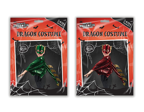 Children\'s Dragon Costume (3-6 Years) (Assorted Designs) Children\'s Dragon Costume (3-6 Years) (Assorted Designs)