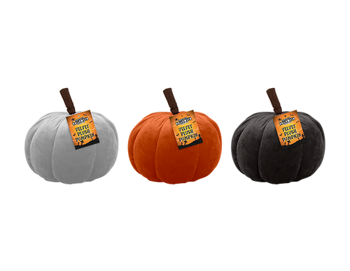Velvet Plush Pumpkin (16cm) (Assorted Designs) Velvet Plush Pumpkin (16cm) (Assorted Designs)
