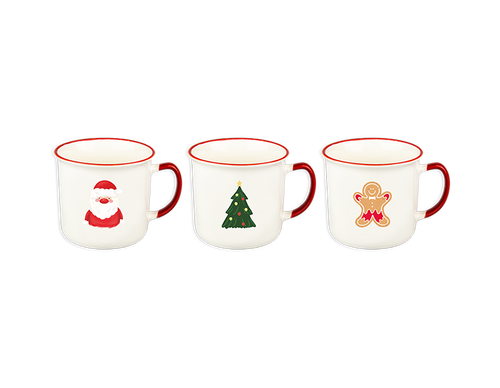 Christmas Stoneware Mug (300ml) (Assorted Designs) Christmas Stoneware Mug (300ml) (Assorted Designs)