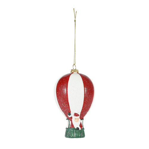 Santa Hot Air Balloon Hanging Decoration (12cm) Santa Hot Air Balloon Hanging Decoration (12cm)