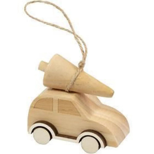Wooden Car with Christmas Tree Wooden Car with Christmas Tree
