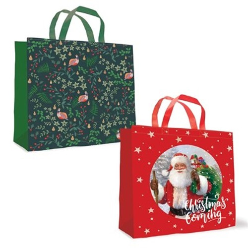 Traditional Christmas Shopper Gift Bag (Assorted) Traditional Christmas Shopper Gift Bag (Assorted)