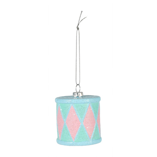 Pastel Drum Hanging Decoration (6cm) Pastel Drum Hanging Decoration (6cm)