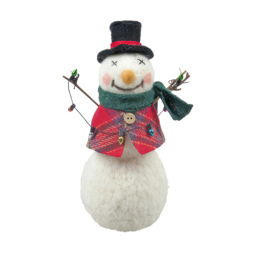 Felt Snowman with Top Hat (19.5cm)
