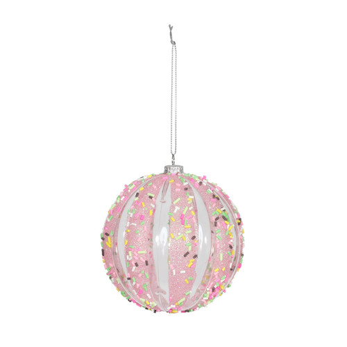 Pink Sequin Bauble (10cm) Pink Sequin Bauble (10cm)