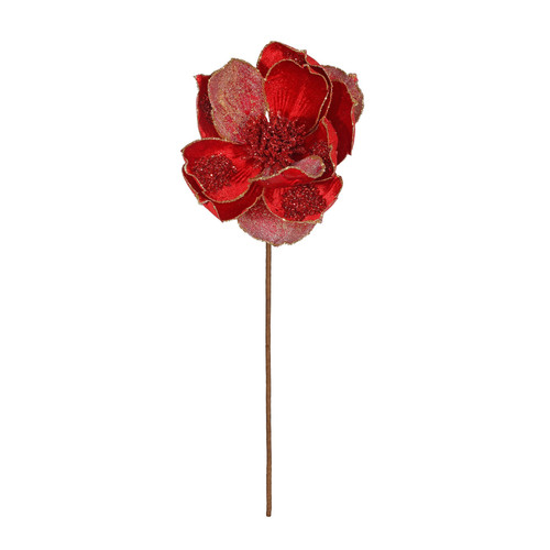 Red Single Magnolia on Stem (45cm) Red Single Magnolia on Stem (45cm)
