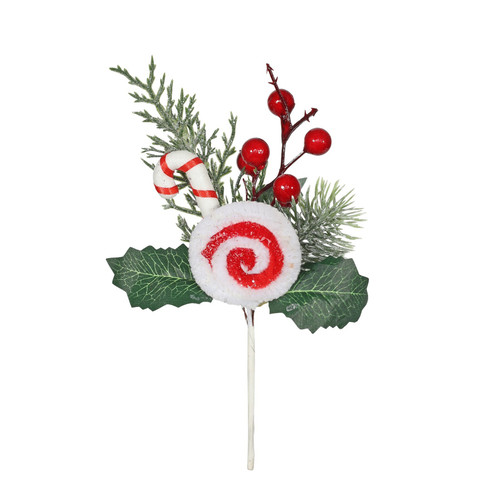Candy Pick with Foliage and Berries (22cm) Candy Pick with Foliage and Berries (22cm)