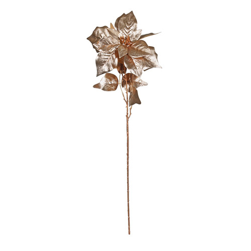 Metallic Gold Poinsettia Stem Metallic Gold Poinsettia Stem