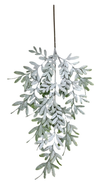 Frosted Phoenix Leaf Spray (50cm) Frosted Phoenix Leaf Spray (50cm)