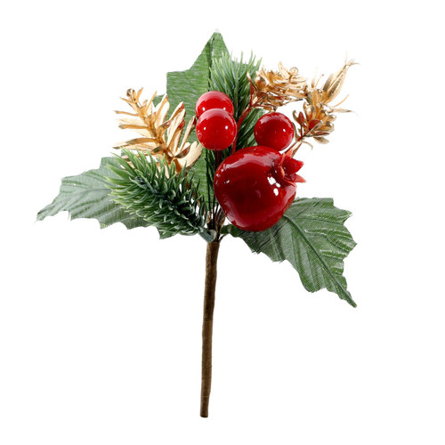 Red Berry with Rosehip Pick (16cm) Red Berry with Rosehip Pick (16cm)