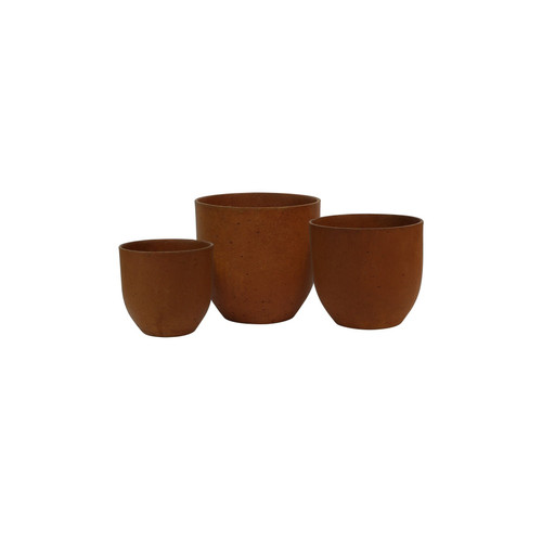 Hortus Classic Oxidized Planter - x 3 - H24/H20/H16cm Hortus Classic Oxidized Planter - x 3 - H24/H20/H16cm