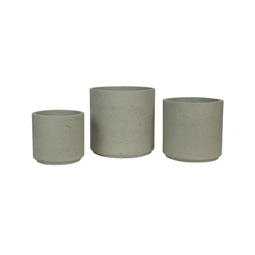 Hortus Classic Cemento Cylinder Planter - x 3 Hortus Classic Cemento Cylinder Planter - x 3