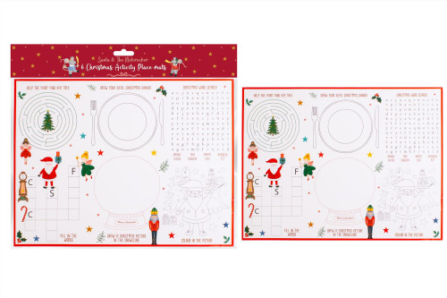Santa &The Nutcracker Activity Placemats Santa &The Nutcracker Activity Placemats