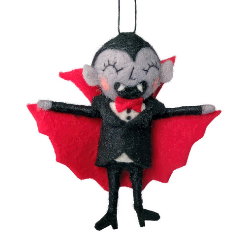 Felt Count Dracula Hanging Ornament (12cm) Felt Count Dracula Hanging Ornament (12cm)