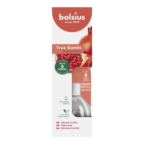 Bolsius True Scents Fragrance Diffuser - Pomegranate (60ml) Bolsius True Scents Fragrance Diffuser - Pomegranate (60ml)