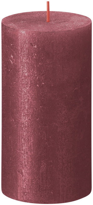 Bolsius Rustic Red Shimmer Metallic Candle (130mm x 68mm) Bolsius Rustic Red Shimmer Metallic Candle (130mm x 68mm)