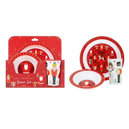 Santa & The Nutcracker Kids Dinner Set Santa & The Nutcracker Kids Dinner Set