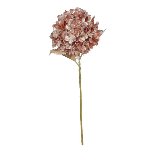 Rose Gold Metallic Hydrangea Stem (66cm) Rose Gold Metallic Hydrangea Stem (66cm)