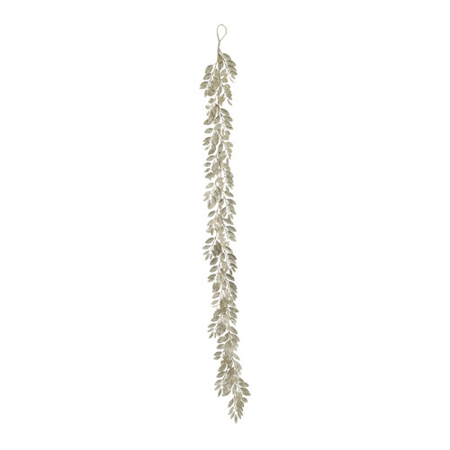 Glitter Leaf Garland - Gold (180cm) Glitter Leaf Garland - Gold (180cm)