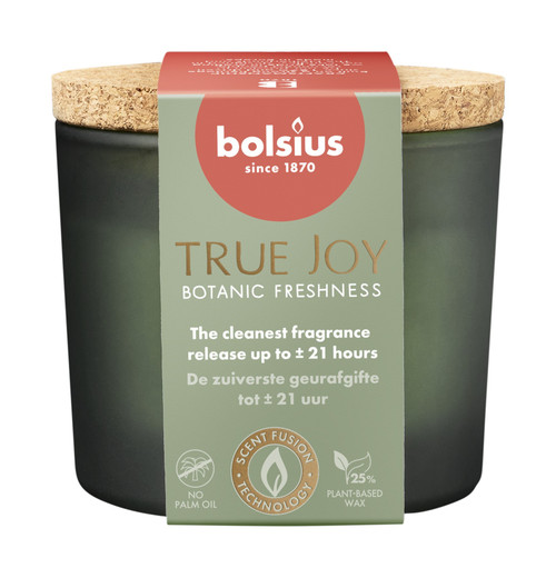 True Joy Fragrance Glass Candle- Botanic Freshness  True Joy Fragrance Glass Candle- Botanic Freshness