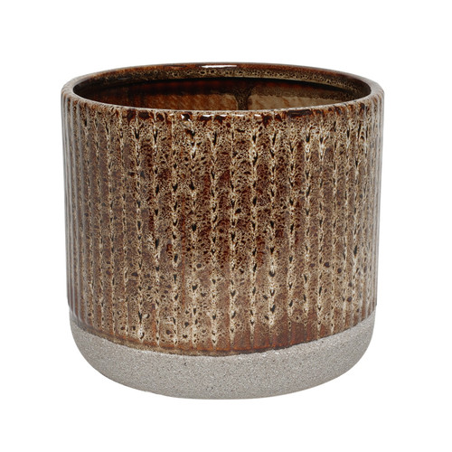 Brown Two-Tone Pot (17cm) Brown Two-Tone Pot (17cm)