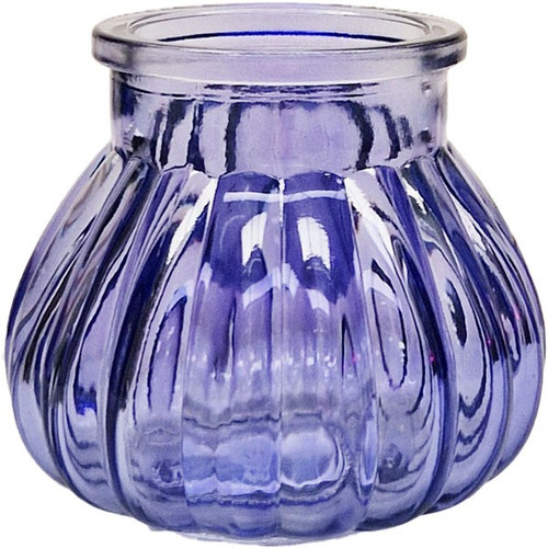 Lilac Veneto Bubble Glass Jar Vase (7.5cm) Lilac Veneto Bubble Glass Jar Vase (7.5cm)