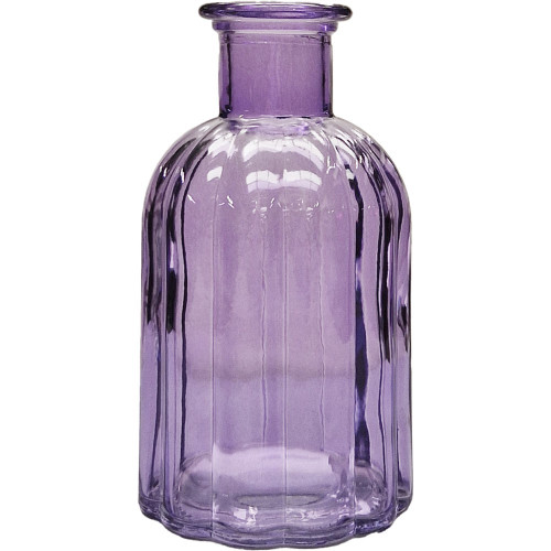 Lilac Flora Bottle Glass Vase (10.5cm) Lilac Flora Bottle Glass Vase (10.5cm)