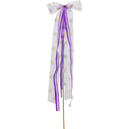 Lilac Flower Ribbon & Bows Pick (Pack of 10) Lilac Flower Ribbon & Bows Pick (Pack of 10)