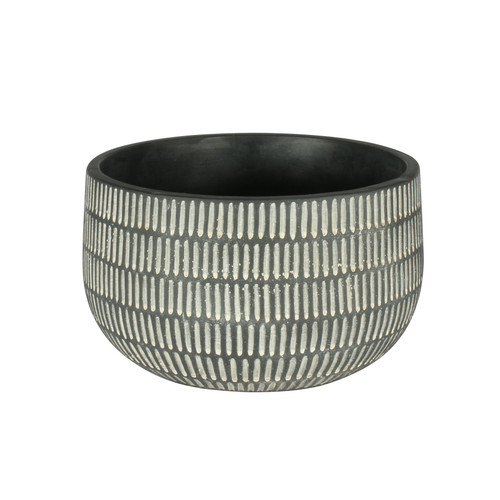 Cement Linear Small Bowl Cement Linear Small Bowl
