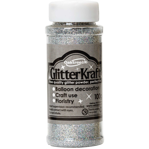 Silver Glitter Crafting Powder Silver Glitter Crafting Powder
