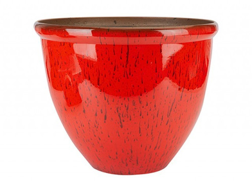Red Ceramic Look Planter (40cm) Red Ceramic Look Planter (40cm)