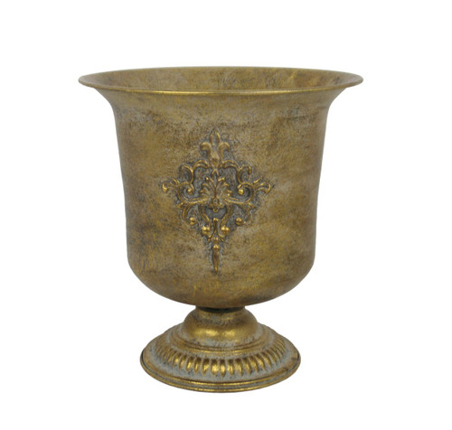 Antique Gold Creation Metal Urn with Pattern (32.5cm) Antique Gold Creation Metal Urn with Pattern (32.5cm)