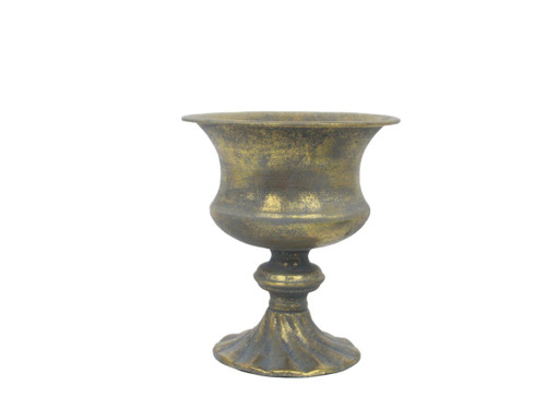 Antique Gold Creation Metal Bowl on Stem (22.5cm) Antique Gold Creation Metal Bowl on Stem (22.5cm)