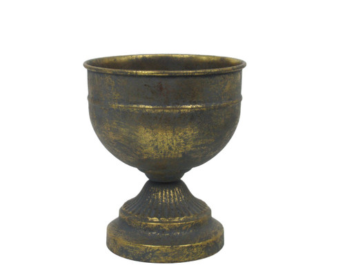 Antique Gold Creation Metal Bowl Planter (19.5cm) Antique Gold Creation Metal Bowl Planter (19.5cm)