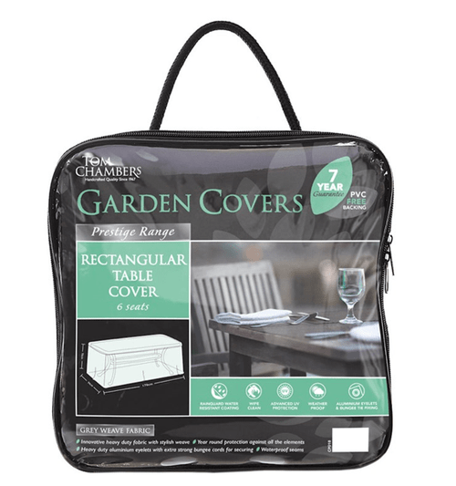 Tom Chambers 6 Seat Rectangular Table Cover- Grey Tom Chambers 6 Seat Rectangular Table Cover- Grey