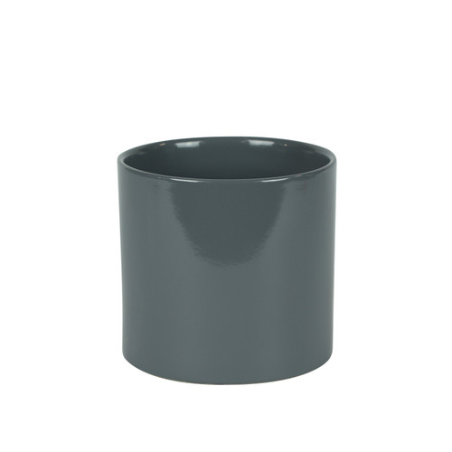 Hortus Glossy Grey Ceramic Pot (13cm) Hortus Glossy Grey Ceramic Pot (13cm)