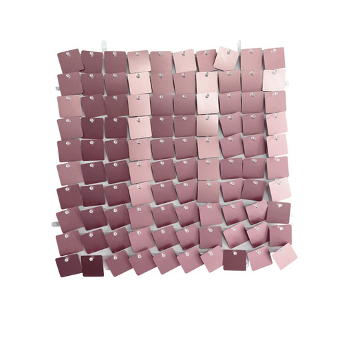 Matt Pink Sequin Wall Panel (30x30cm)