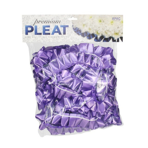 Premium Purple Pleat Ribbon (50mm x 30m) Premium Purple Pleat Ribbon (50mm x 30m)