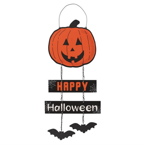 Pumpkin Hanging Sign on Chain Pumpkin Hanging Sign on Chain