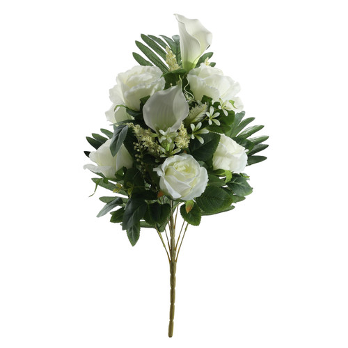 Essential Cream Rose and Lily Bouquet Essential Cream Rose and Lily Bouquet