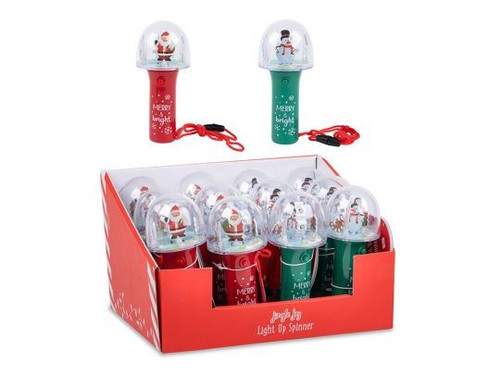 Colorful Christmas Dome Light-Up Spinner Colorful Christmas Dome Light-Up Spinner