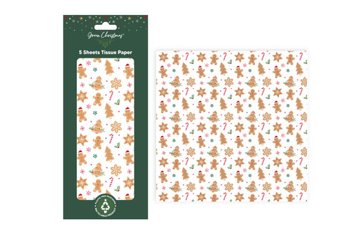 Gingerbread Tissue Paper (5 Sheets) Gingerbread Tissue Paper (5 Sheets)