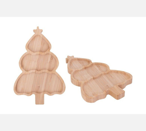 Christmas Tree Shape Wooden Snack Plate Christmas Tree Shape Wooden Snack Plate