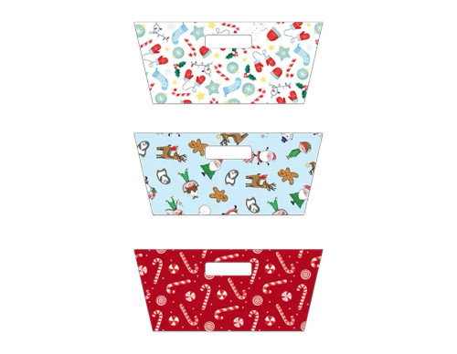 Christmas Rectangle Hamper Tray (30cm) (Assorted Designs) Christmas Rectangle Hamper Tray (30cm) (Assorted Designs)