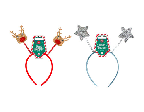 Christmas Glitter Head Bopper (Assorted Designs) Christmas Glitter Head Bopper (Assorted Designs)