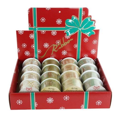 Green/Gold Ribbons (63mm x 10yds) Green/Gold Ribbons (63mm x 10yds)