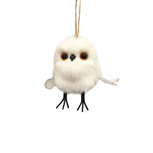 White Owl Hanging Decoration (10cm)