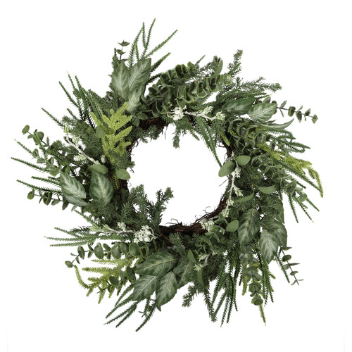 Mixed Greenery Wreath (60cm) Mixed Greenery Wreath (60cm)
