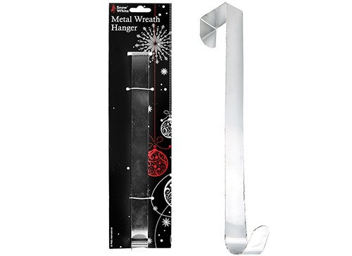 28x2.5 Metal Wreath Hanger Silver Colour